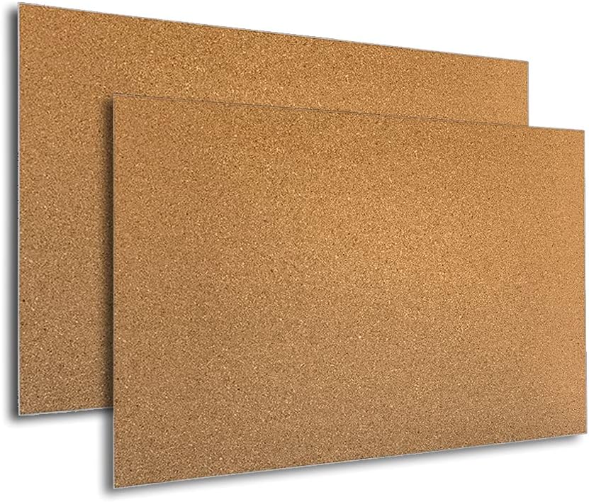 Manton Cork 24" x 36" x 3/8" Thick Cork Sheets (2-Pack) with A...