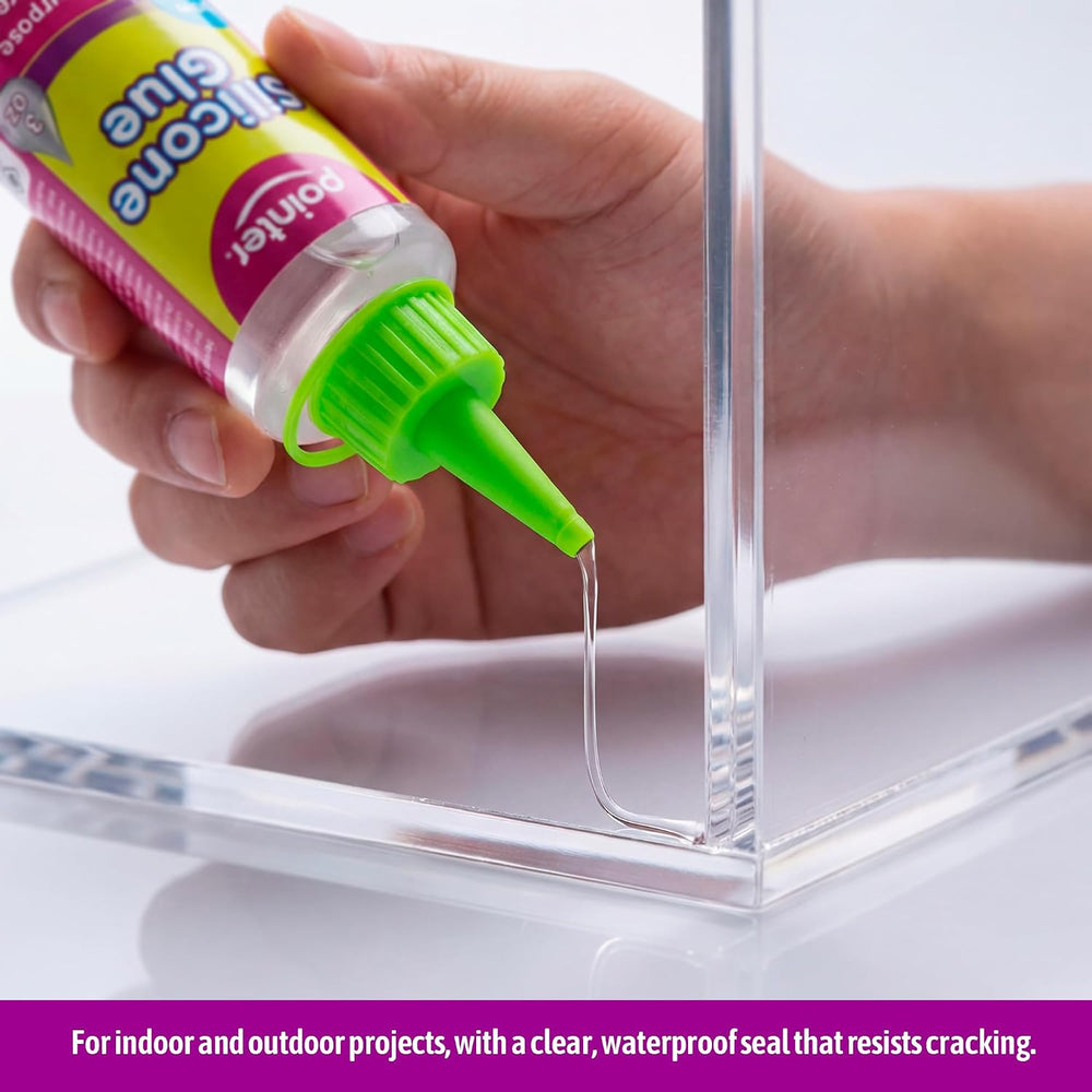 Pointer Silicone Glue Crystal Clear Multipurpose Adhesive for Craft, Art DIY ...