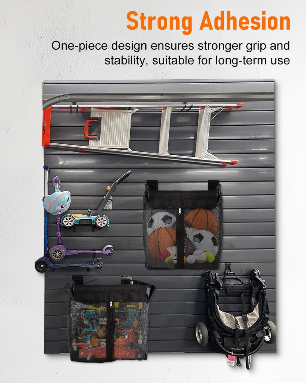 8 Pcs Slatwall Baskets Kit, Slatwall Accessories with Slat Wall Hooks