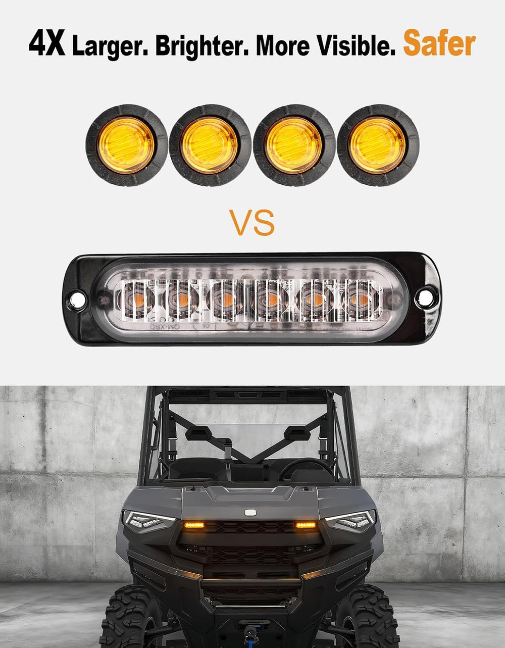 UTV Turn Signal Kit, Plug and Play, Universal Street Legal Kit