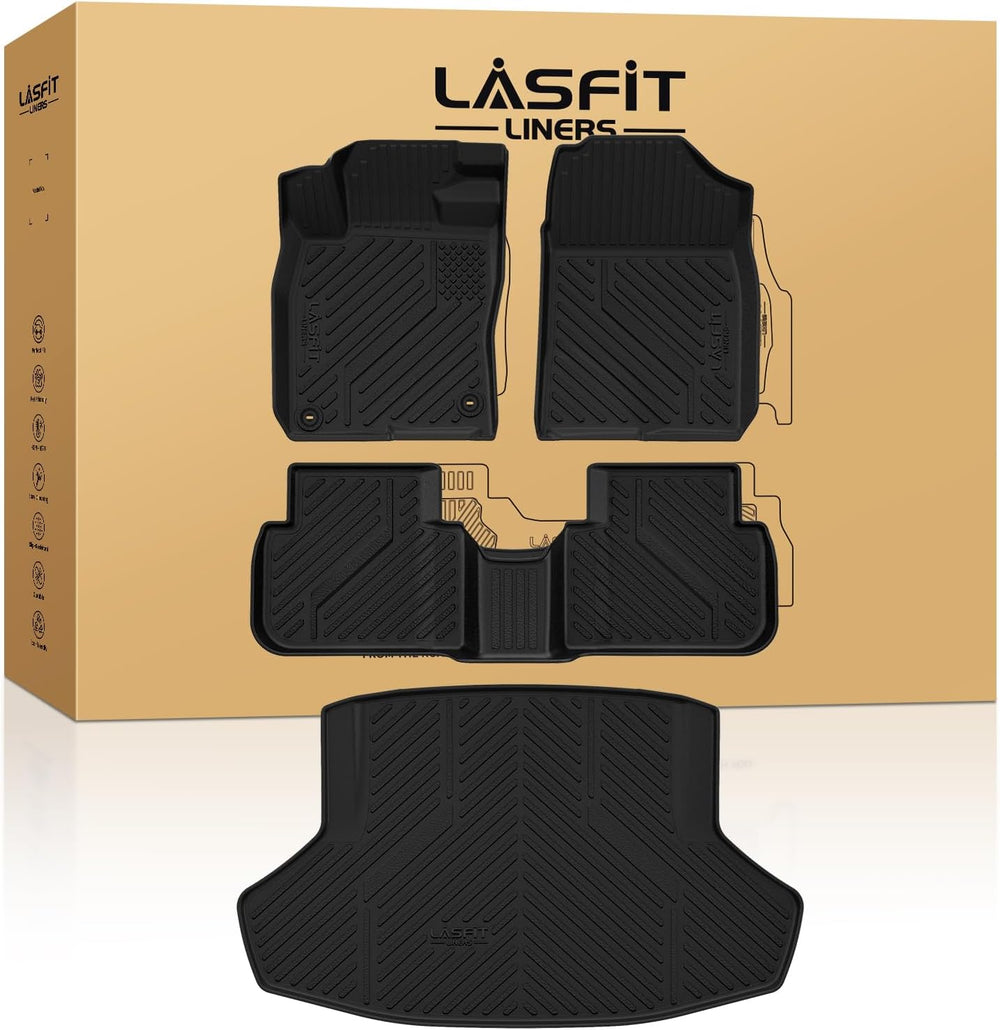 LASFIT Floor Mats & Trunk Mat for 11th Gen Honda Civic 2026 2025 2024 202...