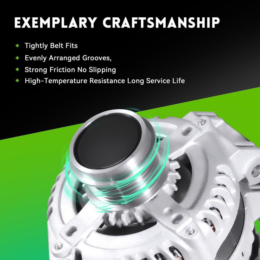 11570N New Alternator V6 3.6L Compatible with 2011-2020 Dodge Grand Caravan J...