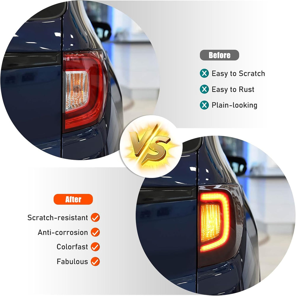 Rear Tail Light Cover Compatible with Honda Passport 2019-2023 Accessories, B...