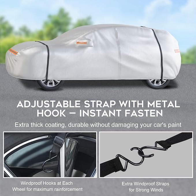 Waterproof SUV Car Cover: 6-Layer Protection from Rain, UV & Dust