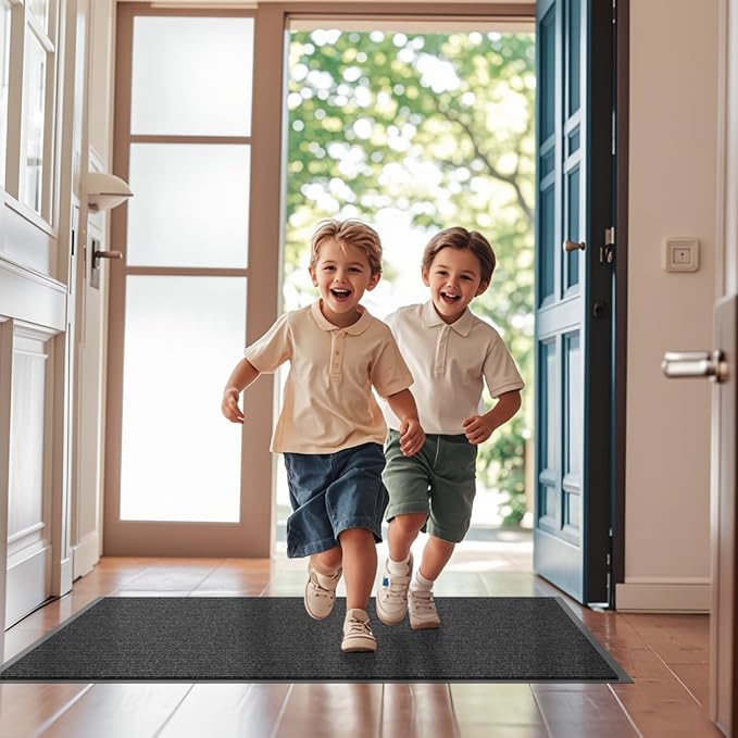 Front Door Mat, Commercial Floor Entrance, Low Profile, Durable Rubber Backing
