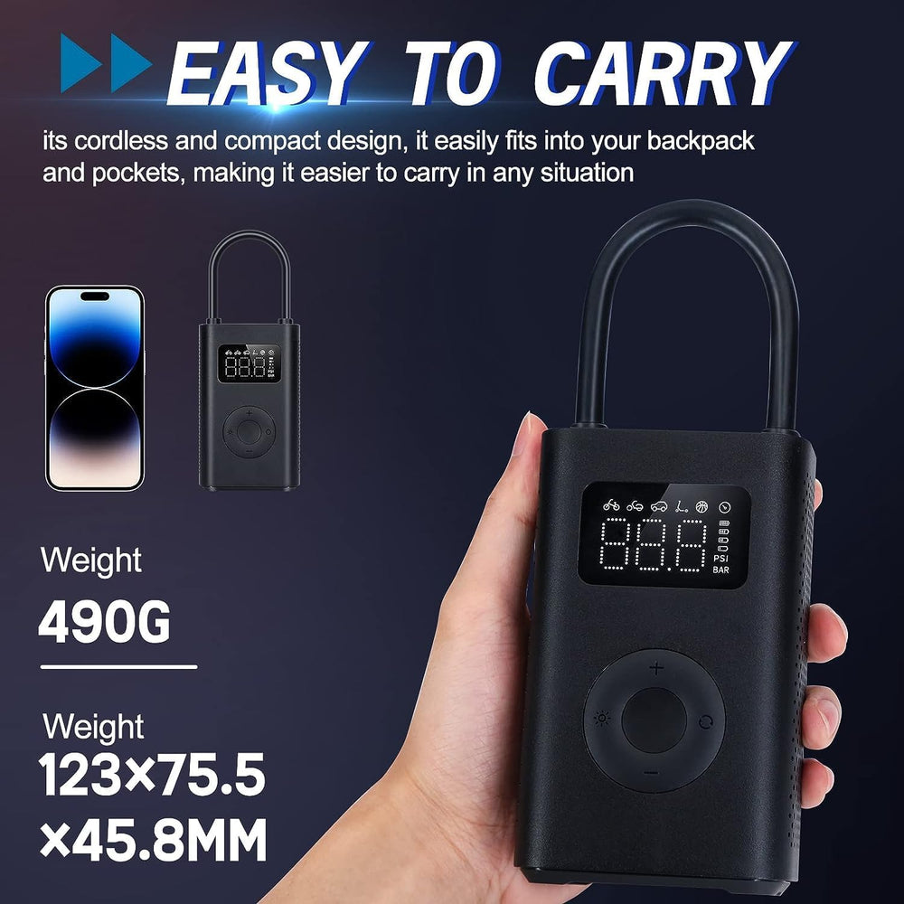 Xiaomi Portable Electric Air Compressor, 150 PSI Tire Inflator for Car, Scoot...