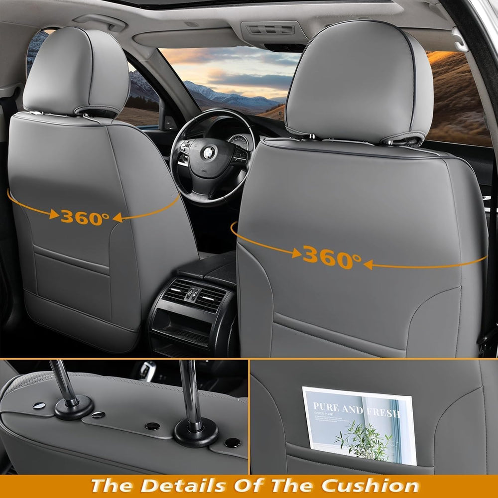 Coverado Car Seat Covers Full Set, 5 Seats Front Seat Cover and Back Seat Cov...