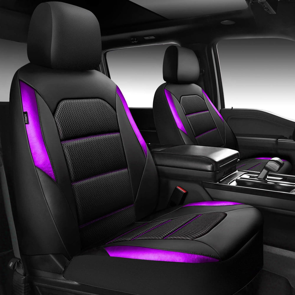 CAR PASS Memory Foam Car Seat Covers,Air Cool Mesh Thick Seat Covers Front Se...