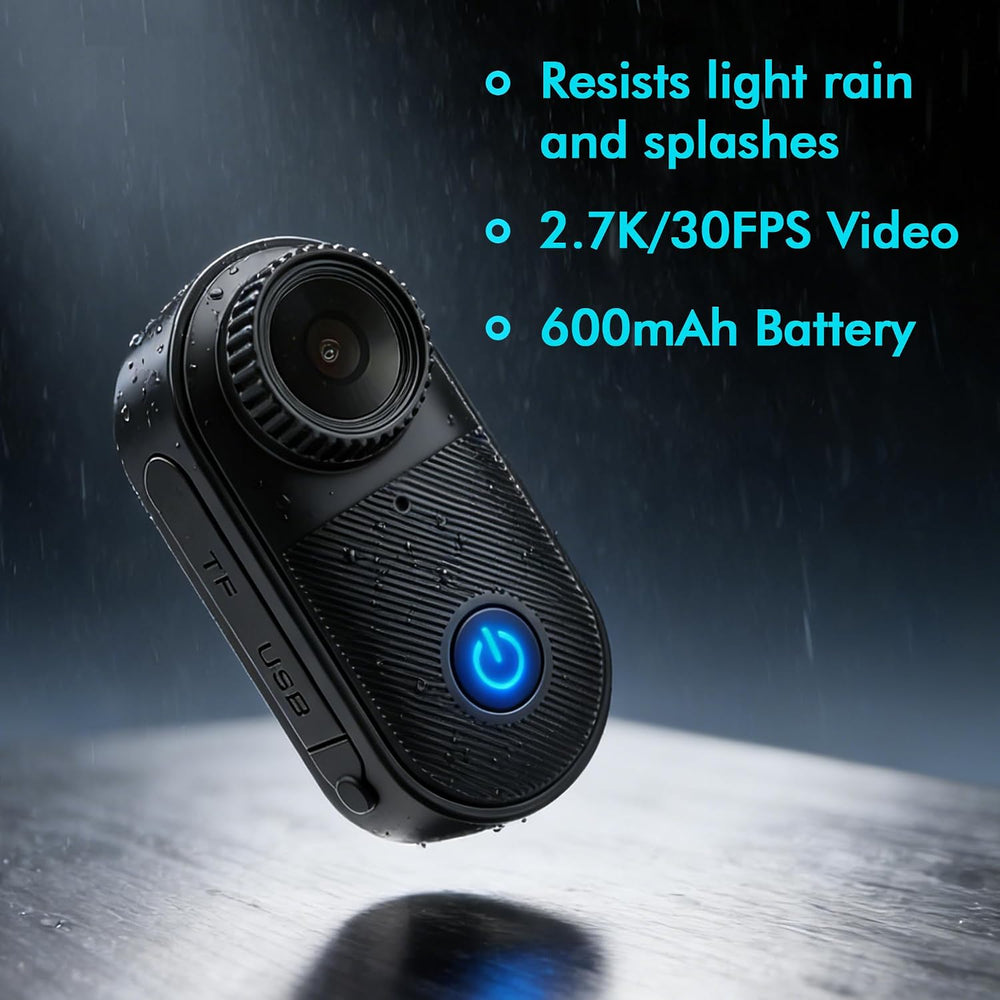 Mini Body Camera, Audio and Video Recording for Vlogging, Ink