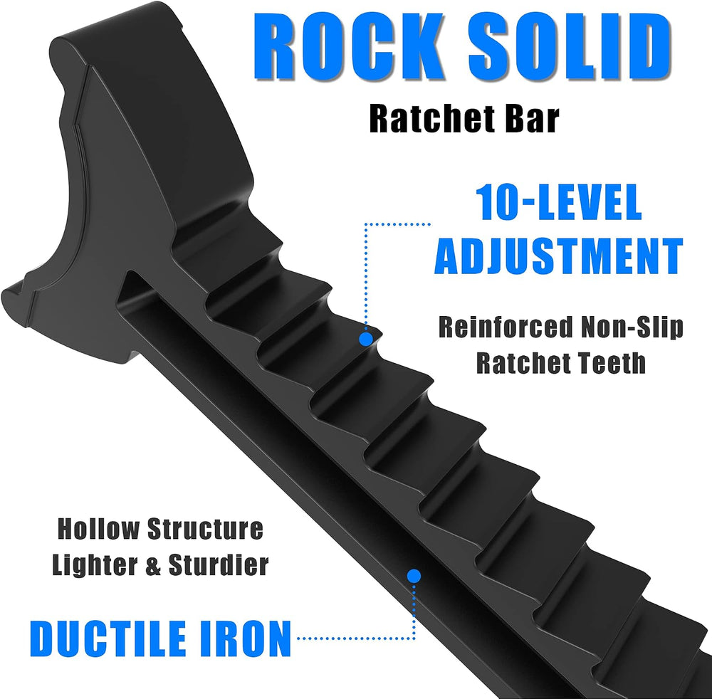 TCE 3 Ton (6,000 LBs) Capacity Double Locking Steel Jack Stands, 2 Pack, Blue...