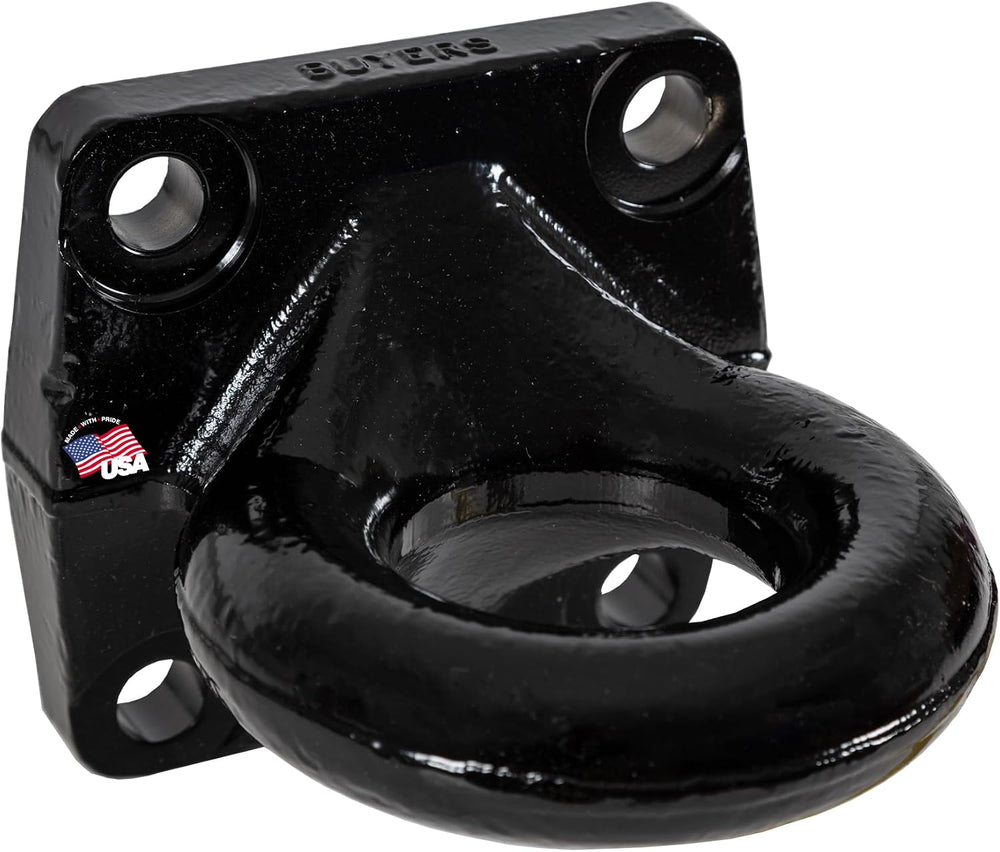 Buyers Products BDB1385 3 Inch Forged 4-Bolt Pintle Drawbar, Black