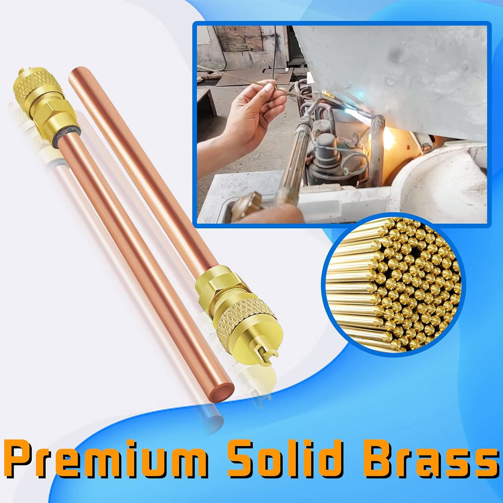 30Pcs Access Service Valve, 1/4'' SAE x 1/4'' OD x 3.54'&...