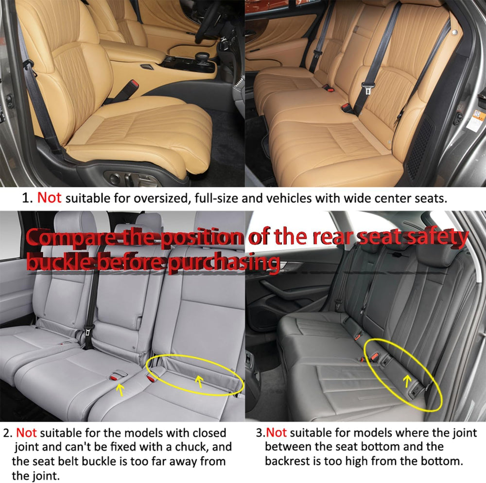 West Llama Linen Car Seat Covers,Bottom Seat Covers for Cars Include 1 Pair F...