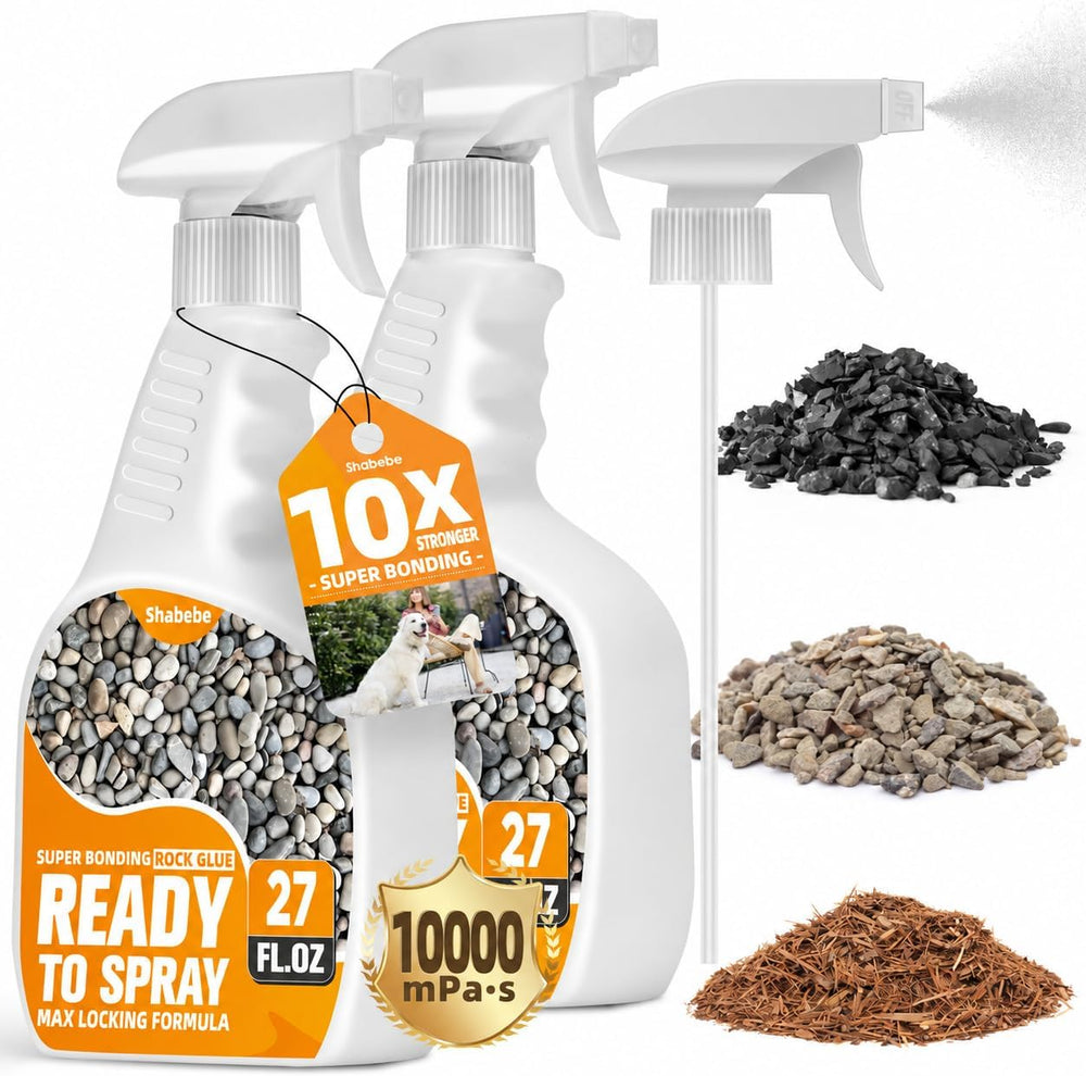 Rock Glue for Landscaping with Sprayer 54oz, Ready-to-Use Mulch & Gravel ...