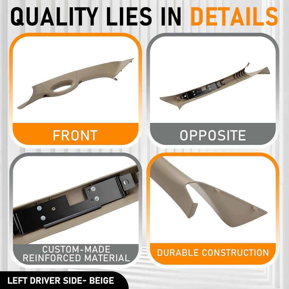 A Pillar Interior Trim Handle Left Driver Side Compatible with Ford F150 F-15...
