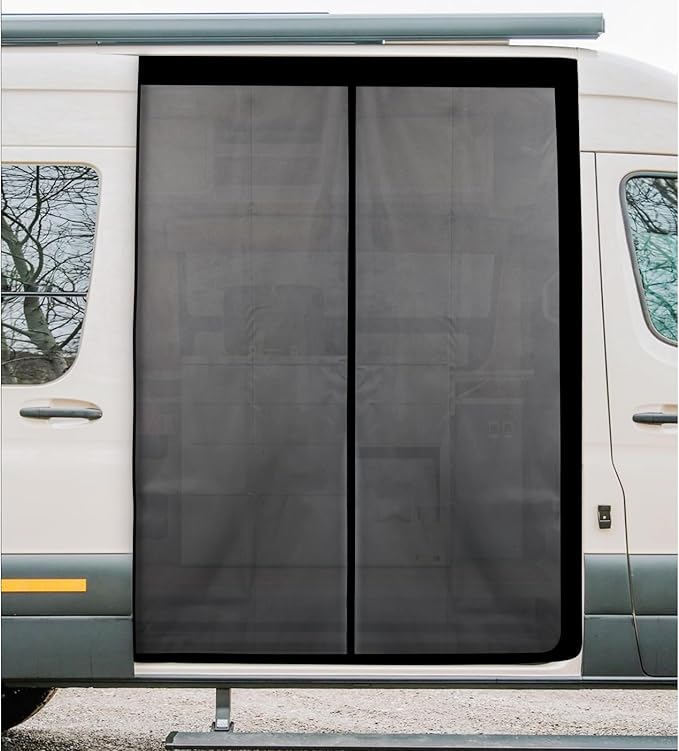 83''H x 59''W Van Bug Screen Side Door Sliding Door Window Co...