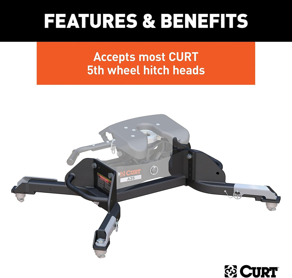 CURT 16021 Replacement Ram 2500, 3500 Puck System 5th Wheel Legs, 25,000 lbs,...