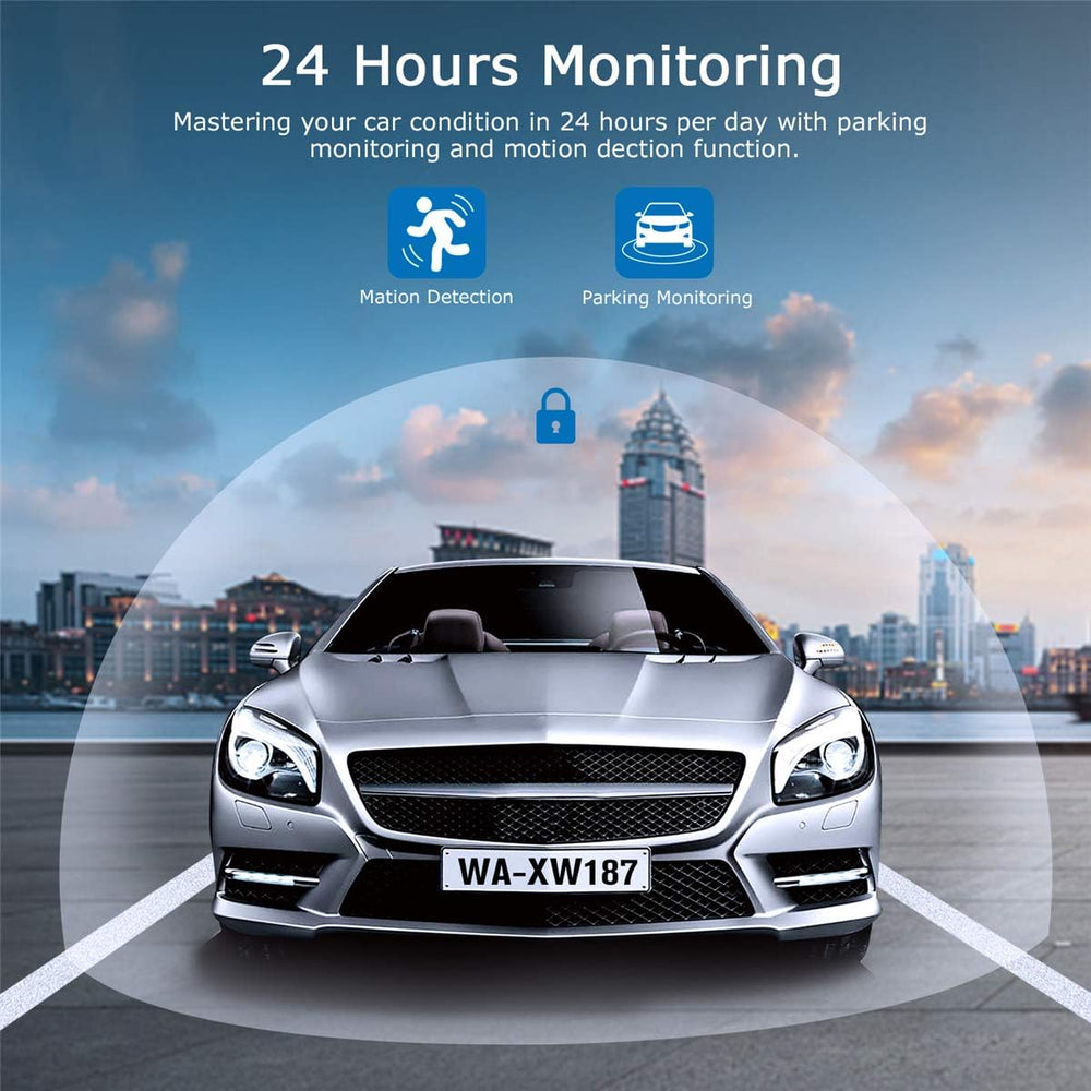 ORSKEY Dash Cam Front and Rear 1080P Full HD Dual Dash Camera in Car Camera D...