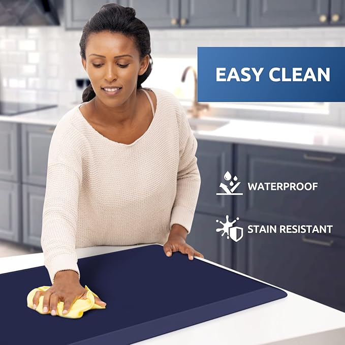 KitchenClouds Kitchen Mat Cushioned Anti Fatigue Kitchen Rug 17.3"x39"