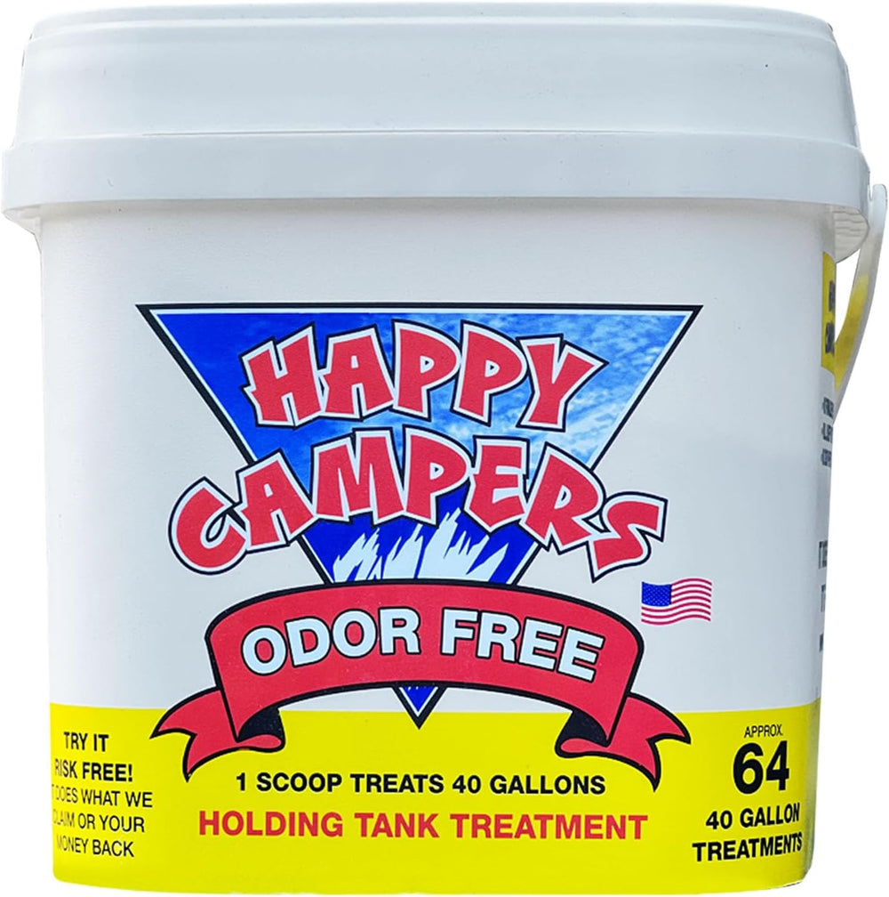 Happy Campers RV Black Tank Treatment & Gray Tank Deodorizer– 64 Treatments