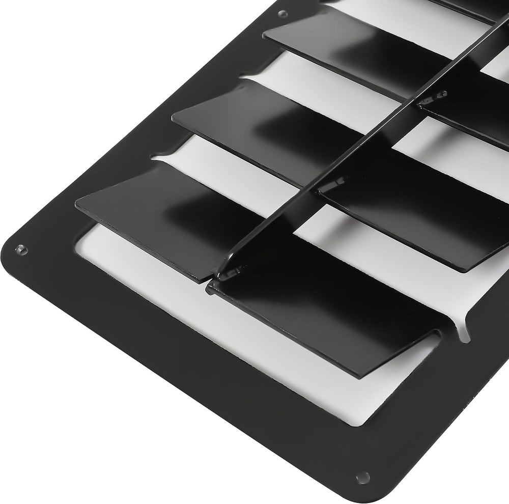 HECASA Steel Hood Louver Inserts Hood Scoop Compatible with 1985-1990 Chevy C...