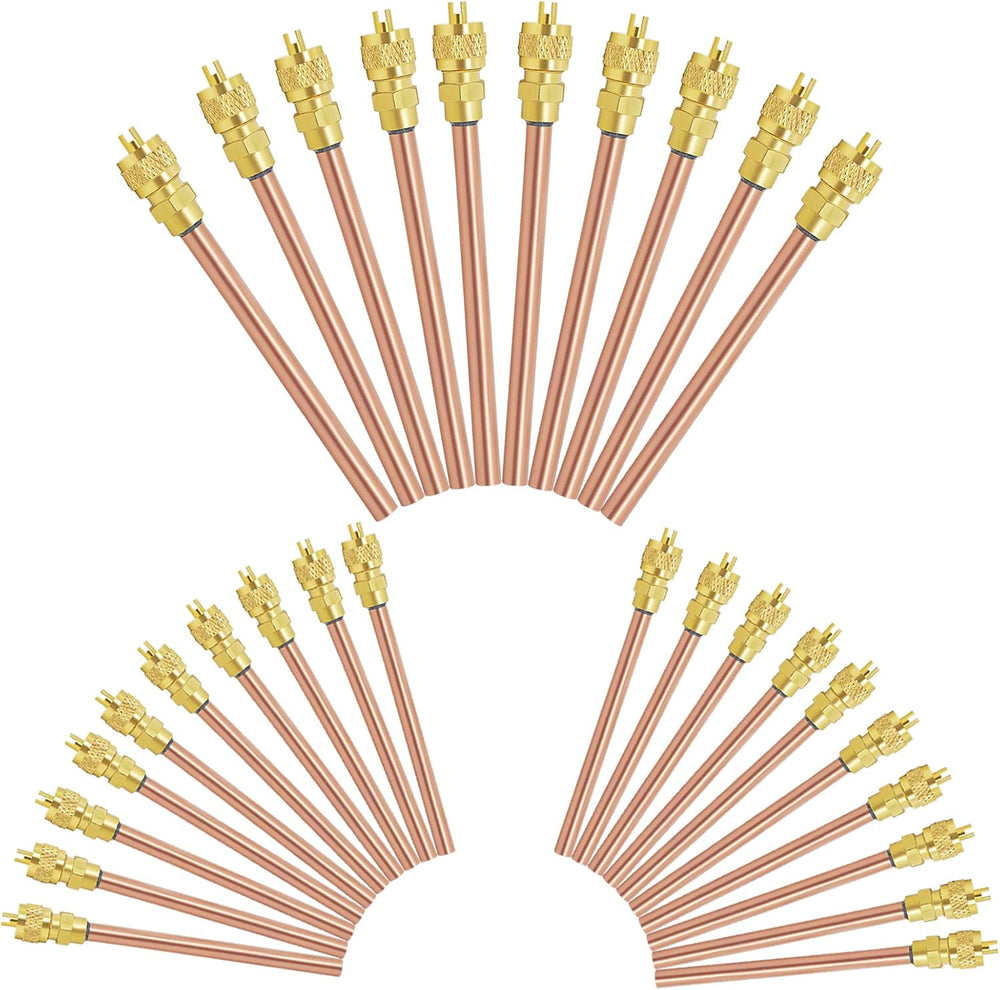 30Pcs Access Service Valve, 1/4'' SAE x 1/4'' OD x 3.54'&...