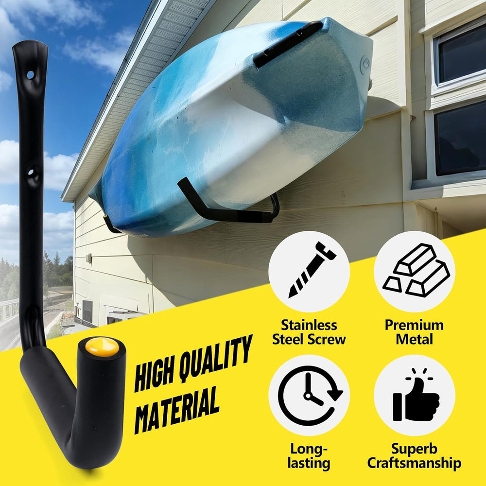 GEEDAR Heavy Duty Garage Storage Hooks -120 LB Capacity, 4packs, 15" Wal...