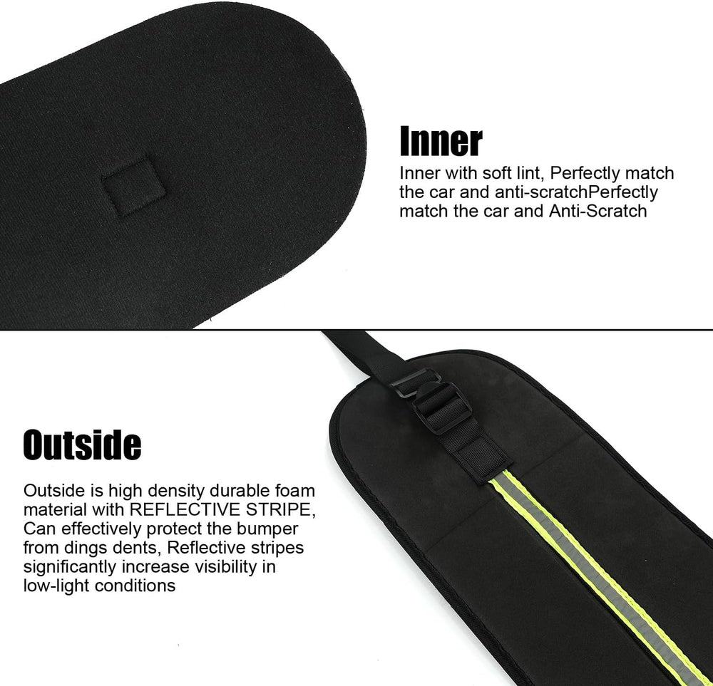 Rear Bumper Protector for Cars, Car Bumper Guard with Long Safety Reflector