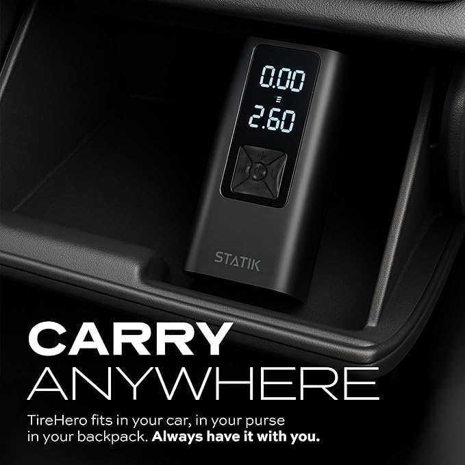 STATIK TireHero Car Tire Inflator Portable Air Compressor
