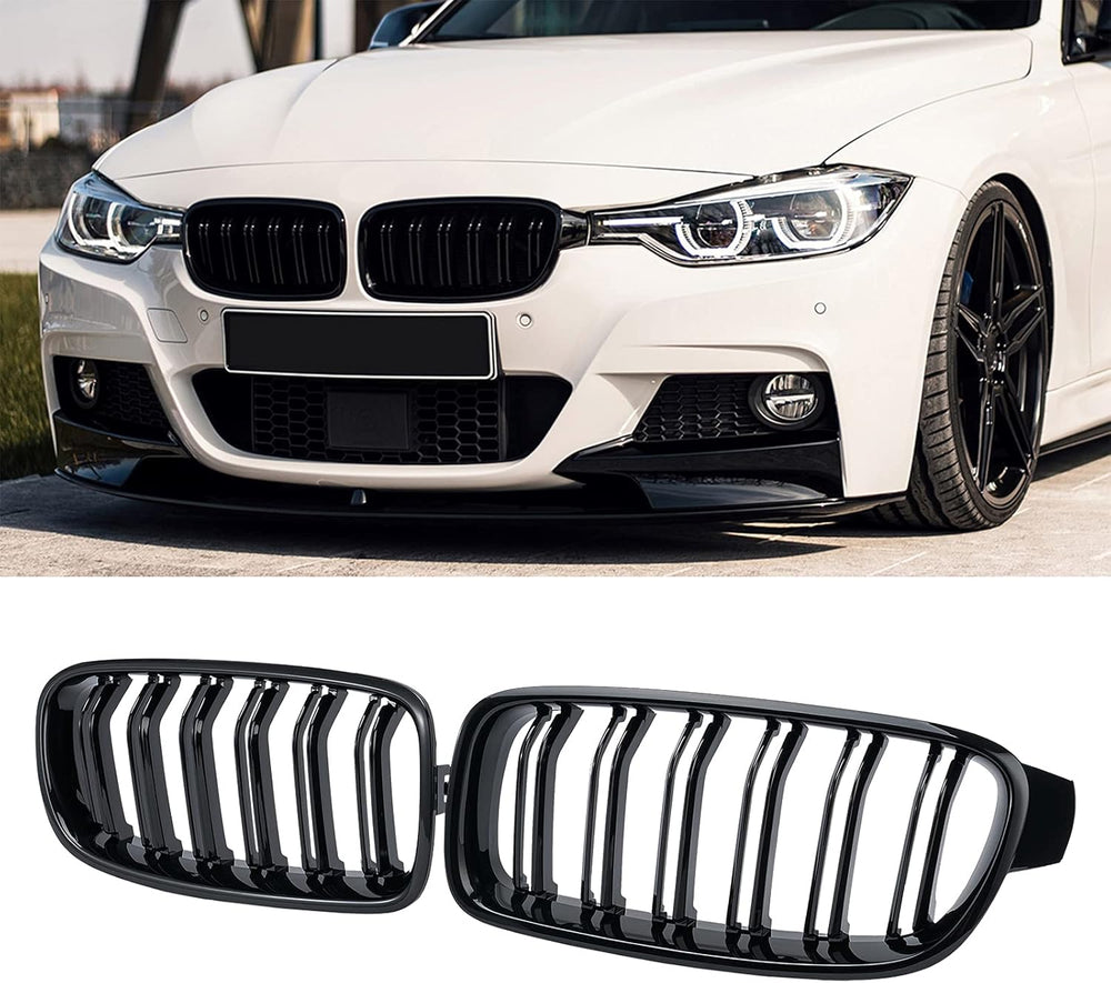 ABS F30 Grill, Front Kidney Grille for 2012-2018 BMW 3 Series F30 F31 (Double...