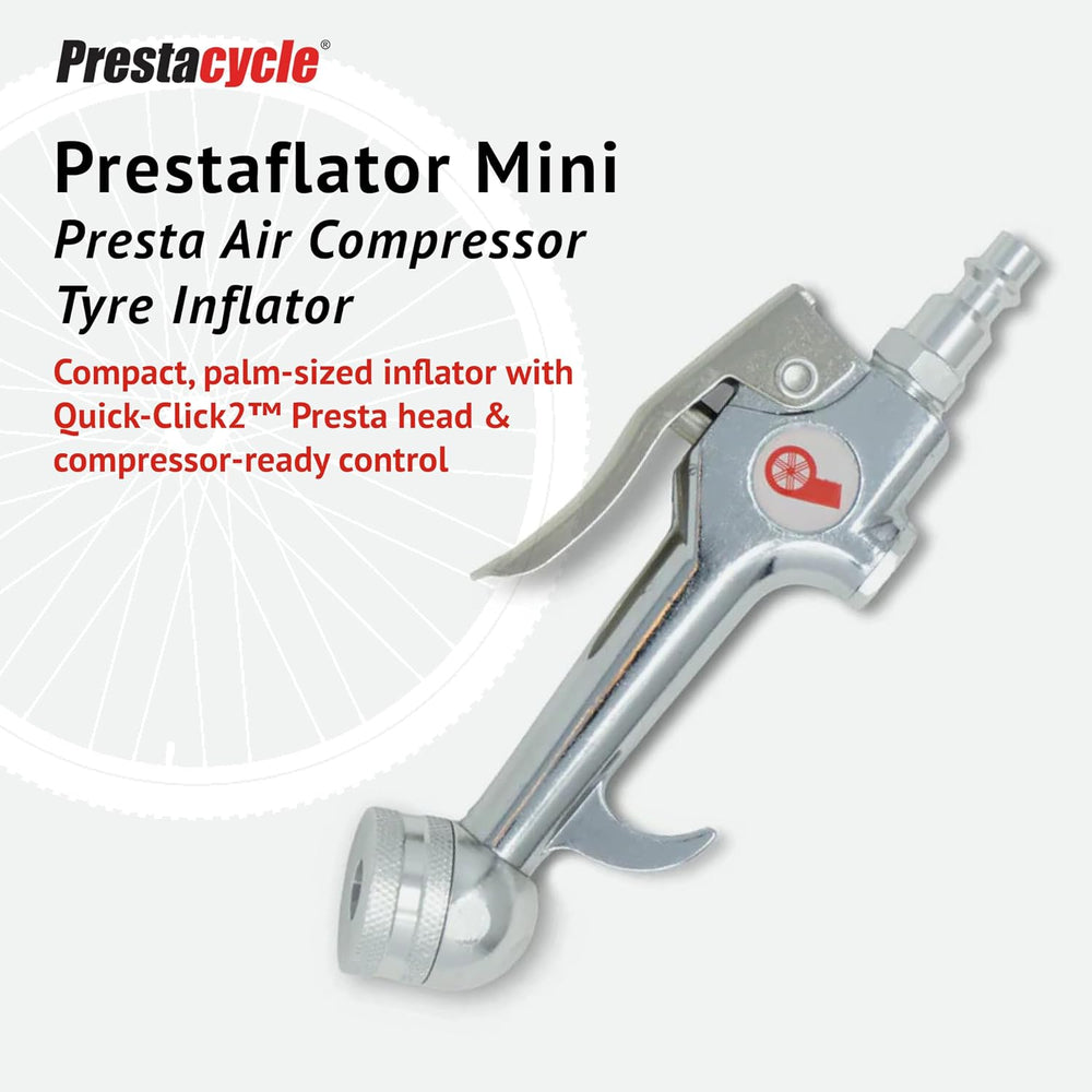 Prestacycle Prestaflator Mini Pro, Bike Tire Inflator Head, Bicycle Air Pump ...