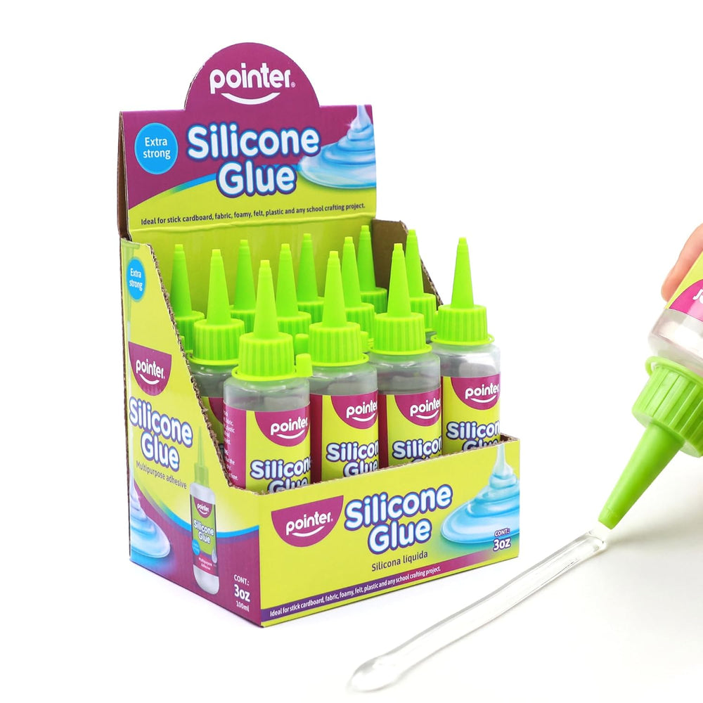 Pointer Silicone Glue Crystal Clear Multipurpose Adhesive for Craft, Art DIY ...