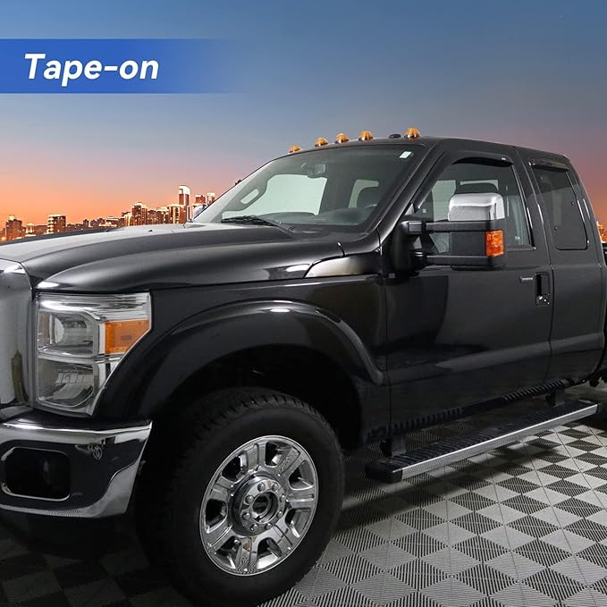 Window Visors Rain Guards for 1999-2016 Ford F250 F350 F450 Super Duty SuperCab
