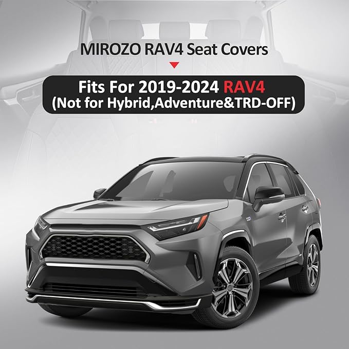 MIROZO Seat Covers for Rav4, Non-Hybrid Toyota RAV4 Seat Covers Car Seat Cover