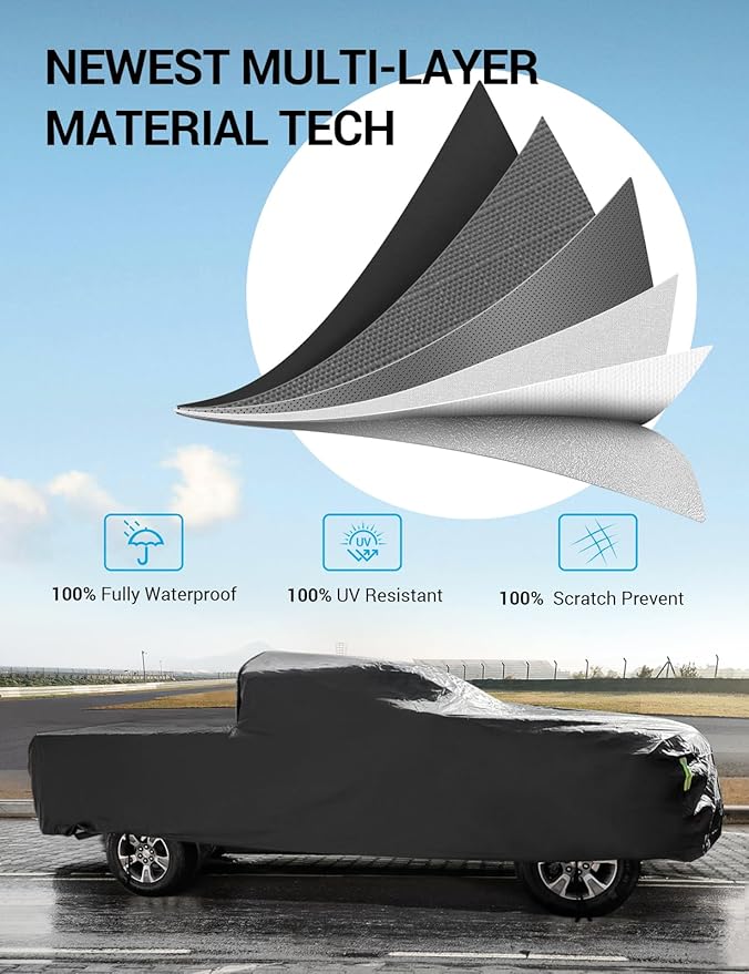 Proadsy Upgrade Car Cover for 2021-2024 2025 Ford Maverick, Waterproof All