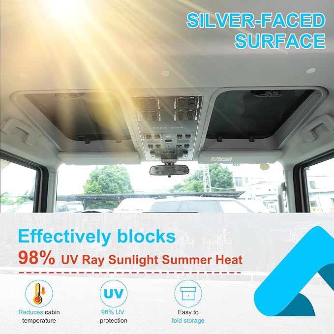 Compatible with INEOS Grenadier 2020-2024 Car Sunroof Sun Shade, Foldable