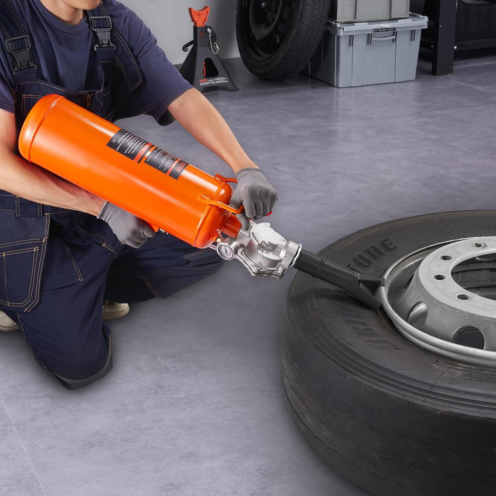 VEVOR Tire Seater, 2.1 Gal/8 L Air Tire Blaster, 120 PSI Handheld, Portable T...