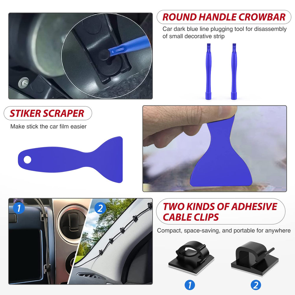 Nilight 200Pcs Trim Removal Tool, Auto Push Pin Bumper Retainer Clip Set