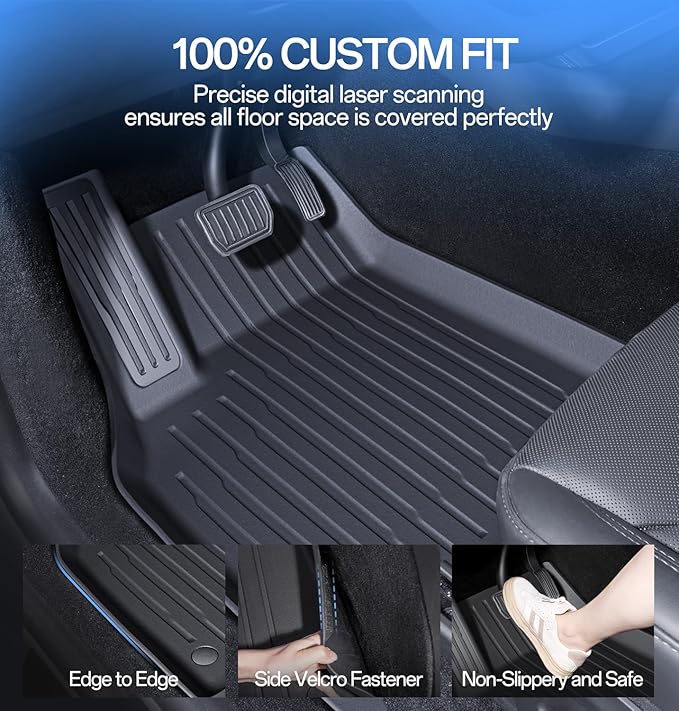 Floor Mats Fit for Model Y 2026-2025 Juniper 5-Seat (6-Piece)