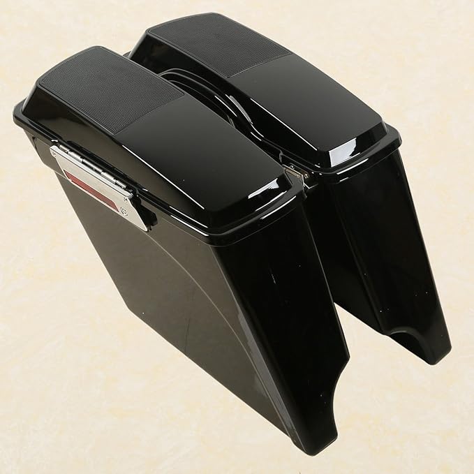 XFMT 5" Stretched Saddlebags Extended Saddle Bags W/ 6x9 Speaker Llids