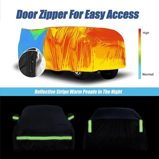 Waterproof Car Covers for Hummer H2 SUV 2002-2009 210T Custom 6 Layers Heavy