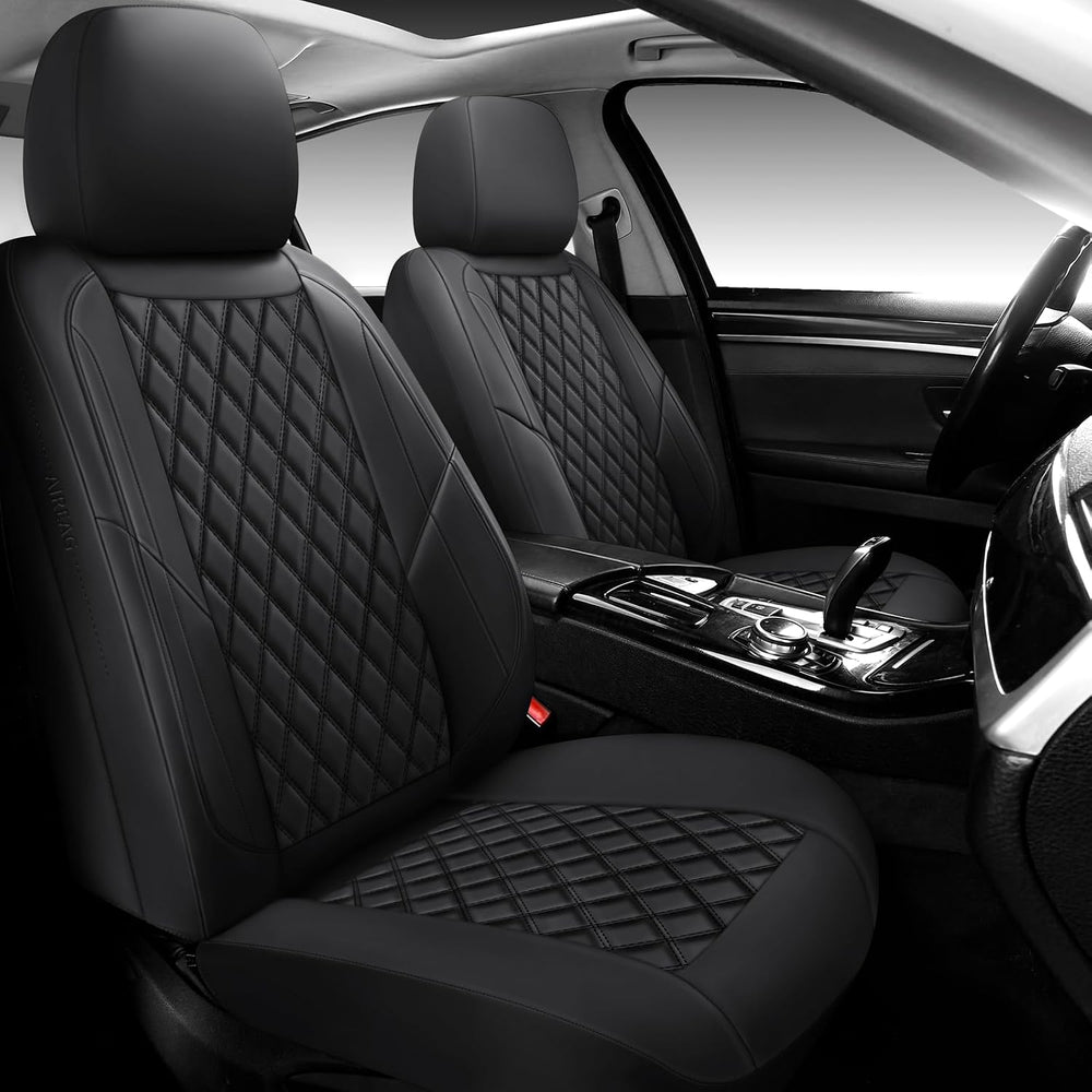 Premium Leather Car Seat Covers Full Set,Universal Fit for Cars,Trucks&SU...
