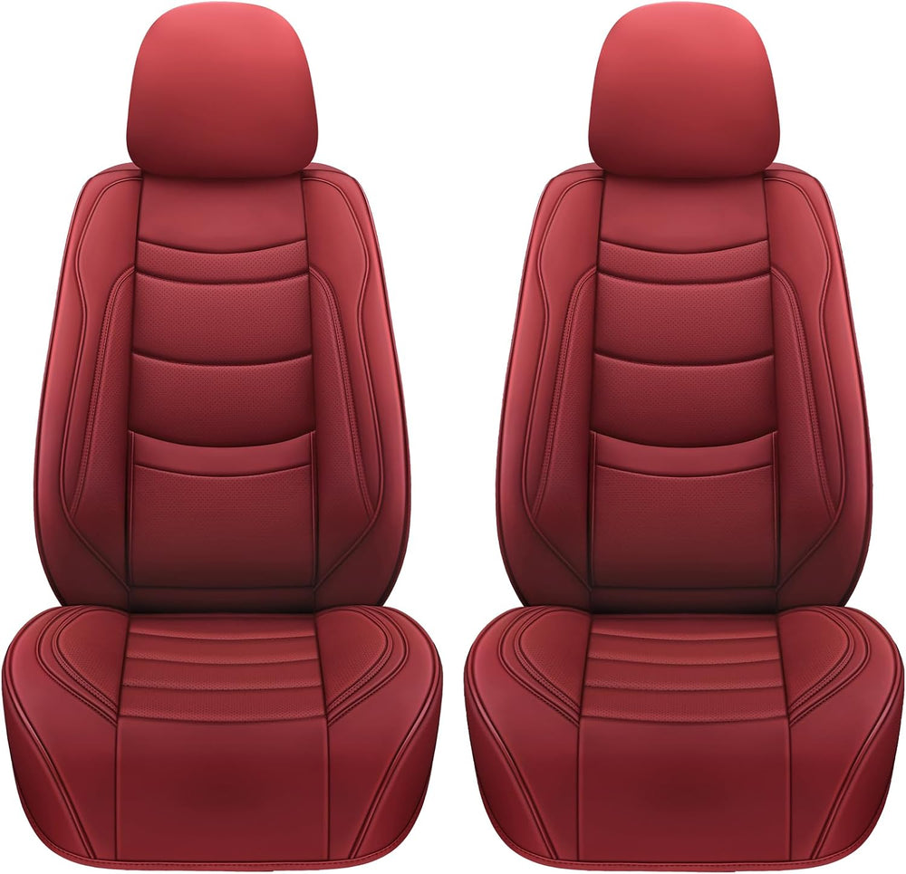 Leather Car Seat Covers Full Set,Universal Fit for Most Cars,SUVs and Sedans,...