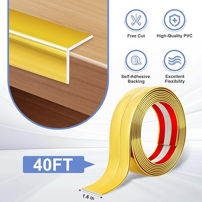 Wall Corner Protector Moulding Trim Peel and Stick Wall Corner Guards Trim