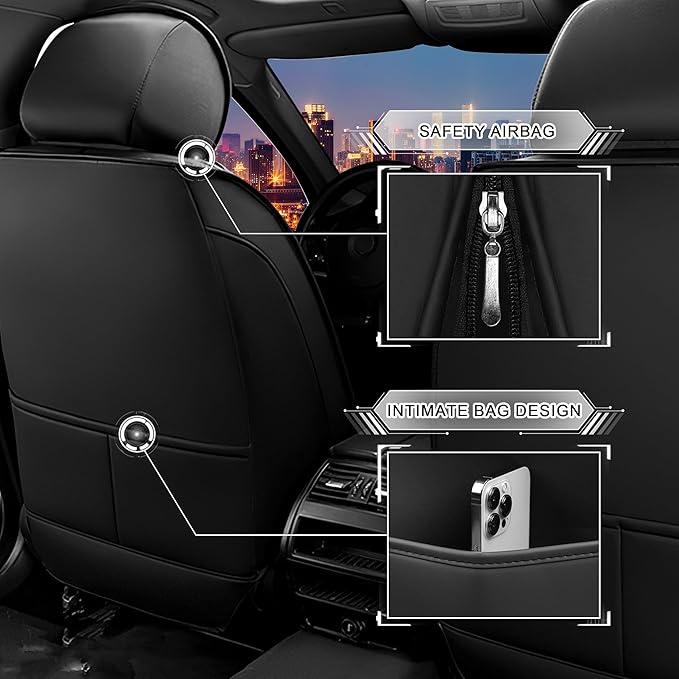 Car Seat Covers for Chrysler Pacifica 2004-2025, Stylish Sport Seat Cover