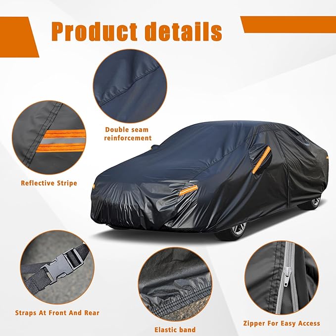 Kayme 7 Layers Car Cover Custom Fit