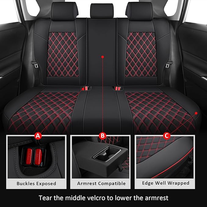 MIROZO Seat Covers for Rav4, Non-Hybrid Toyota RAV4 Seat Covers Car Seat Cover