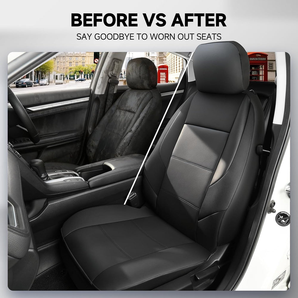 GIANT PANDA Front Car Seat Covers for 2009-2026 Ford F150,2017-2026 F250 F350...
