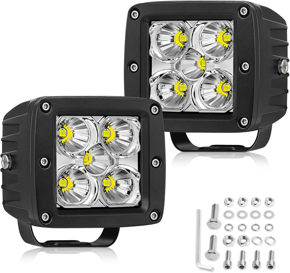 LED Pods, RFROAD LIGHTING 2pcs 3" 100W Super Bright LED Driving Lights L...