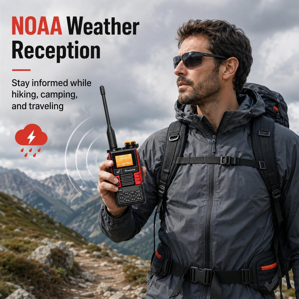 Quansheng UVK5(99) AM/FM/DTMF Walkie-Talkie 200CH 20-1000MHZ NOAA Weather For...